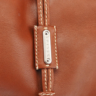 Celine Brown Leather Bittersweet Shoulder Bag