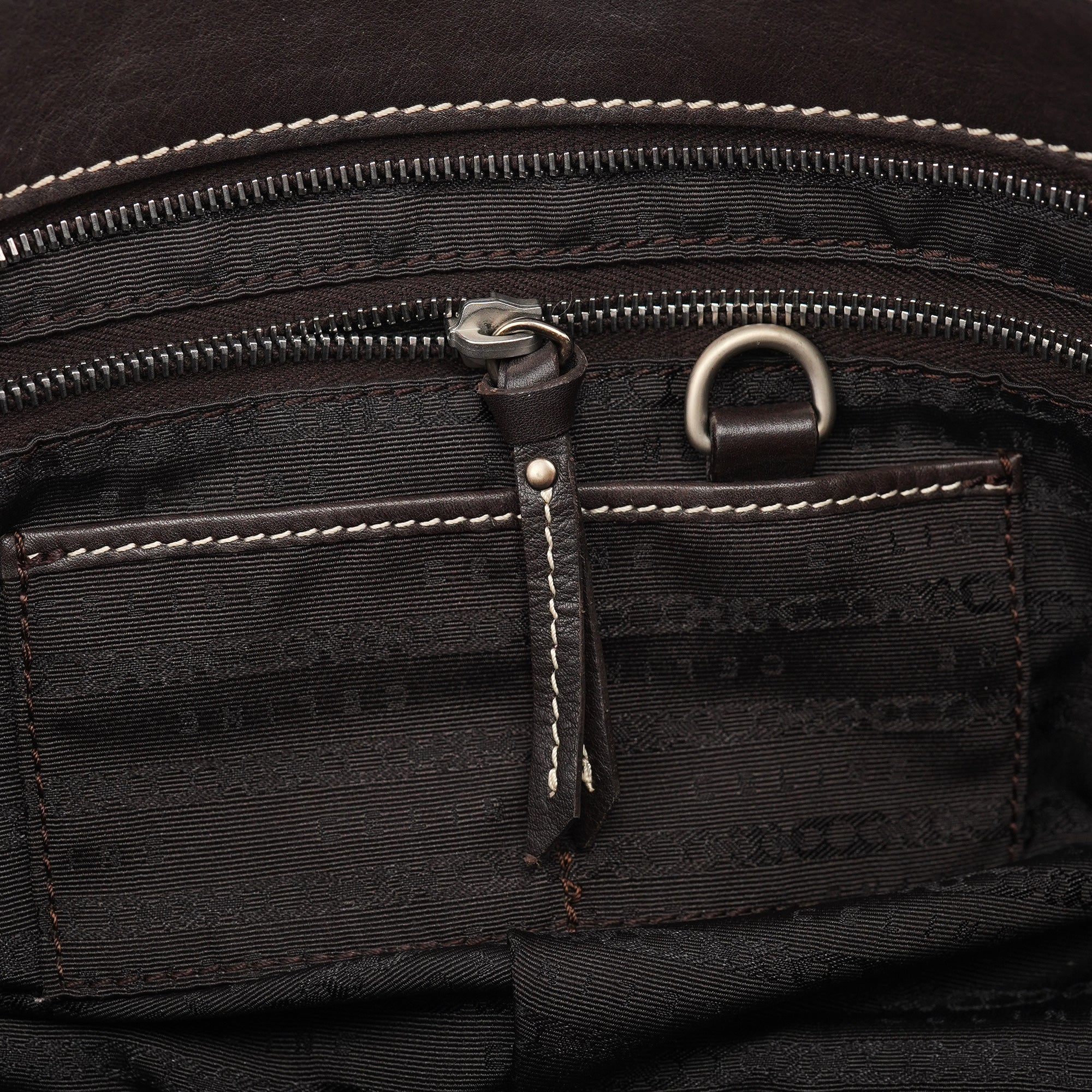 Celine Bittersweet Schultertasche aus braunem Leder