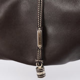 Celine Bittersweet Schultertasche aus braunem Leder