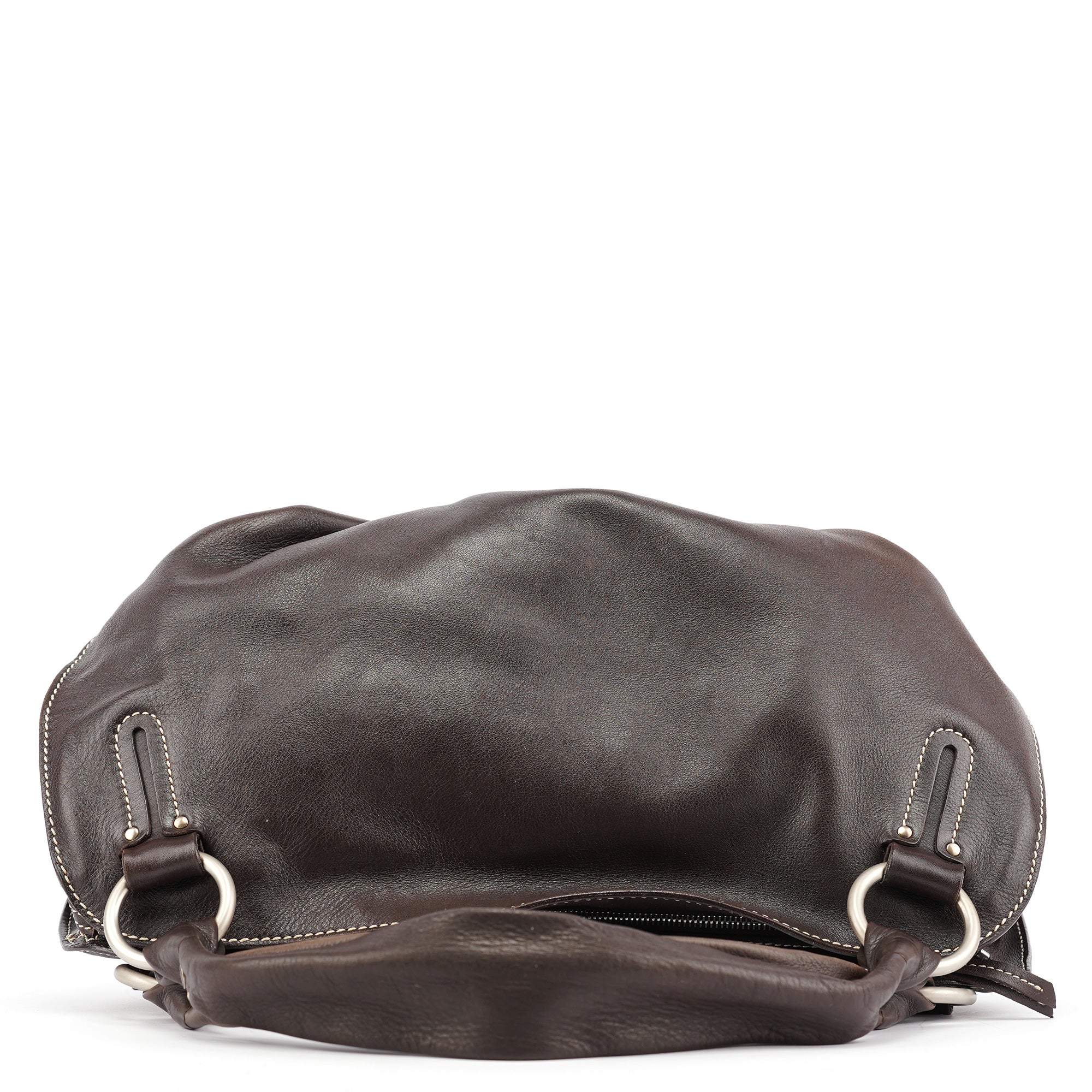 Celine Bittersweet Schultertasche aus braunem Leder