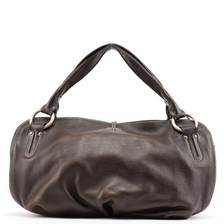 Celine Brown Leather Bittersweet Shoulder Bag