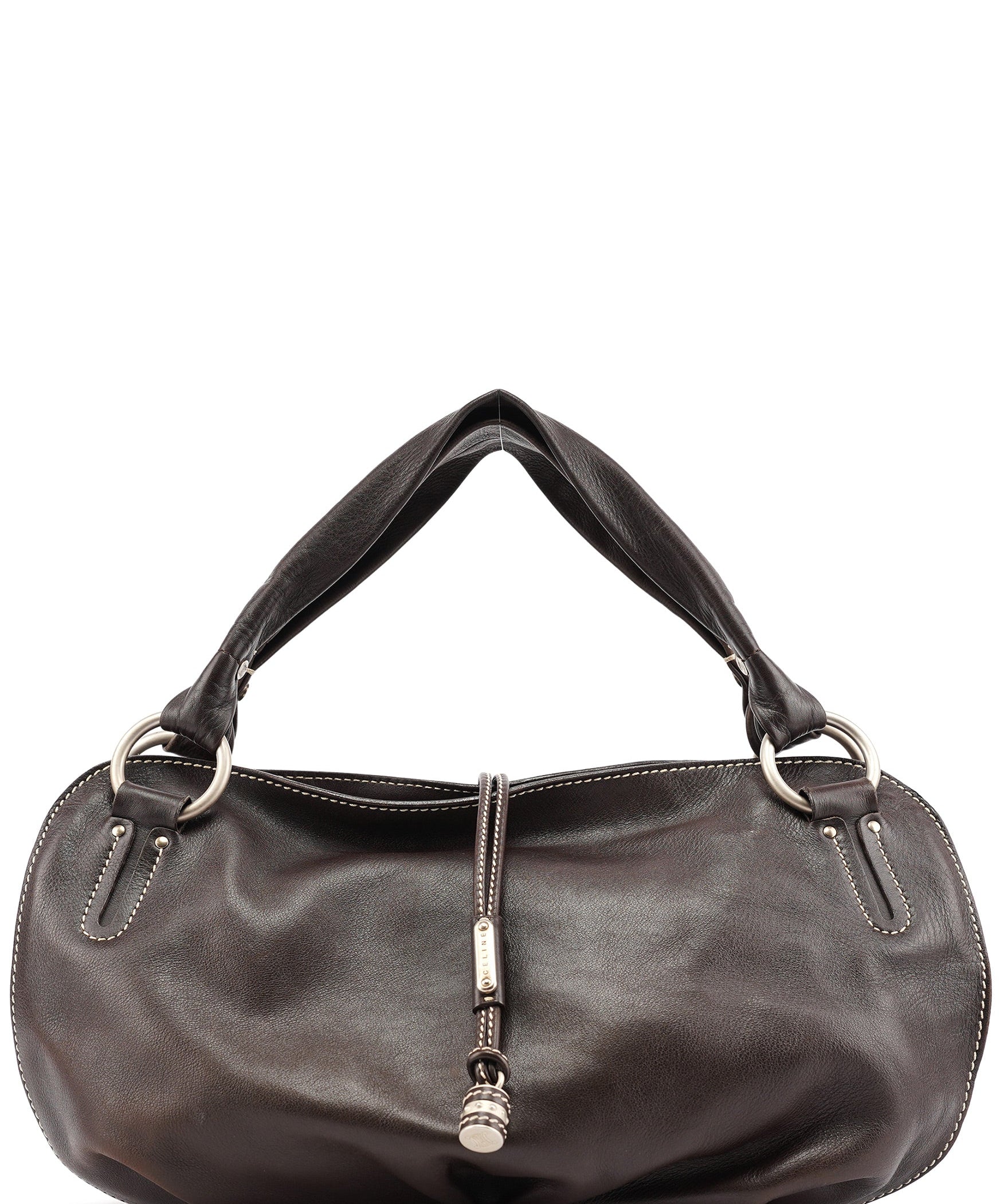 Celine Brown Leather Bittersweet Shoulder Bag