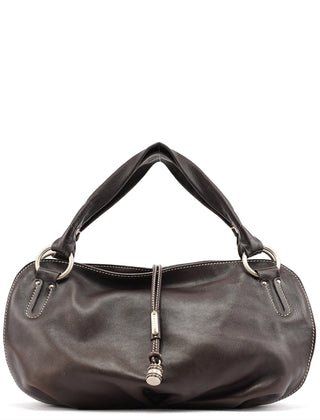 Celine Brown Leather Bittersweet Shoulder Bag