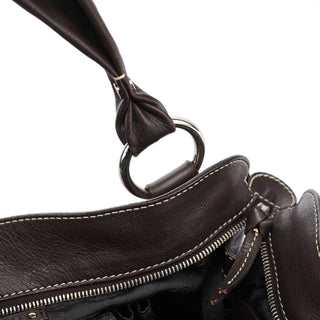 Celine Brown Leather Bittersweet Shoulder Bag