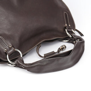 Celine Brown Leather Bittersweet Shoulder Bag