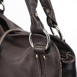 Celine Sac porté épaule Bittersweet en cuir marron