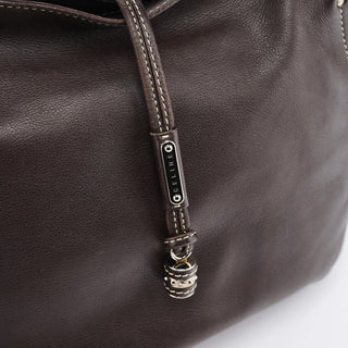 Celine Brown Leather Bittersweet Shoulder Bag