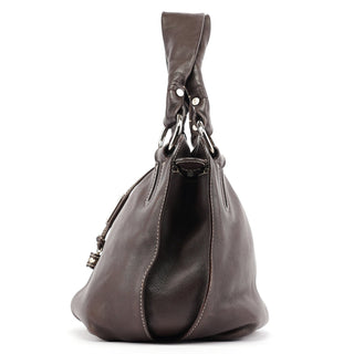 Celine Brown Leather Bittersweet Shoulder Bag