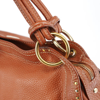 Celine Brown Leather Bittersweet Shoulder Bag