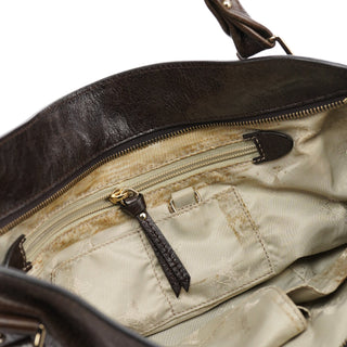 Celine Brown Leather Bittersweet Shoulder Bag