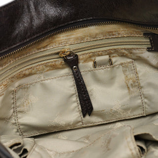 Celine Brown Leather Bittersweet Shoulder Bag