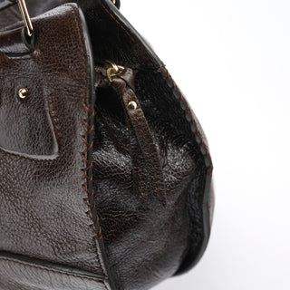 Celine Brown Leather Bittersweet Shoulder Bag