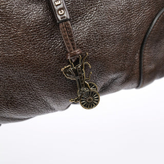 Celine Brown Leather Bittersweet Shoulder Bag