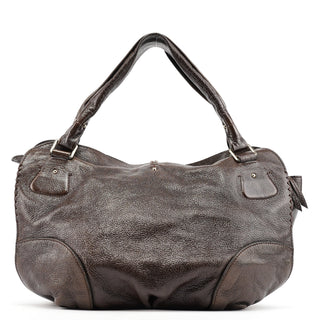 Celine Brown Leather Bittersweet Shoulder Bag