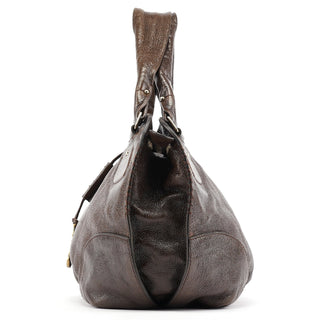 Celine Brown Leather Bittersweet Shoulder Bag