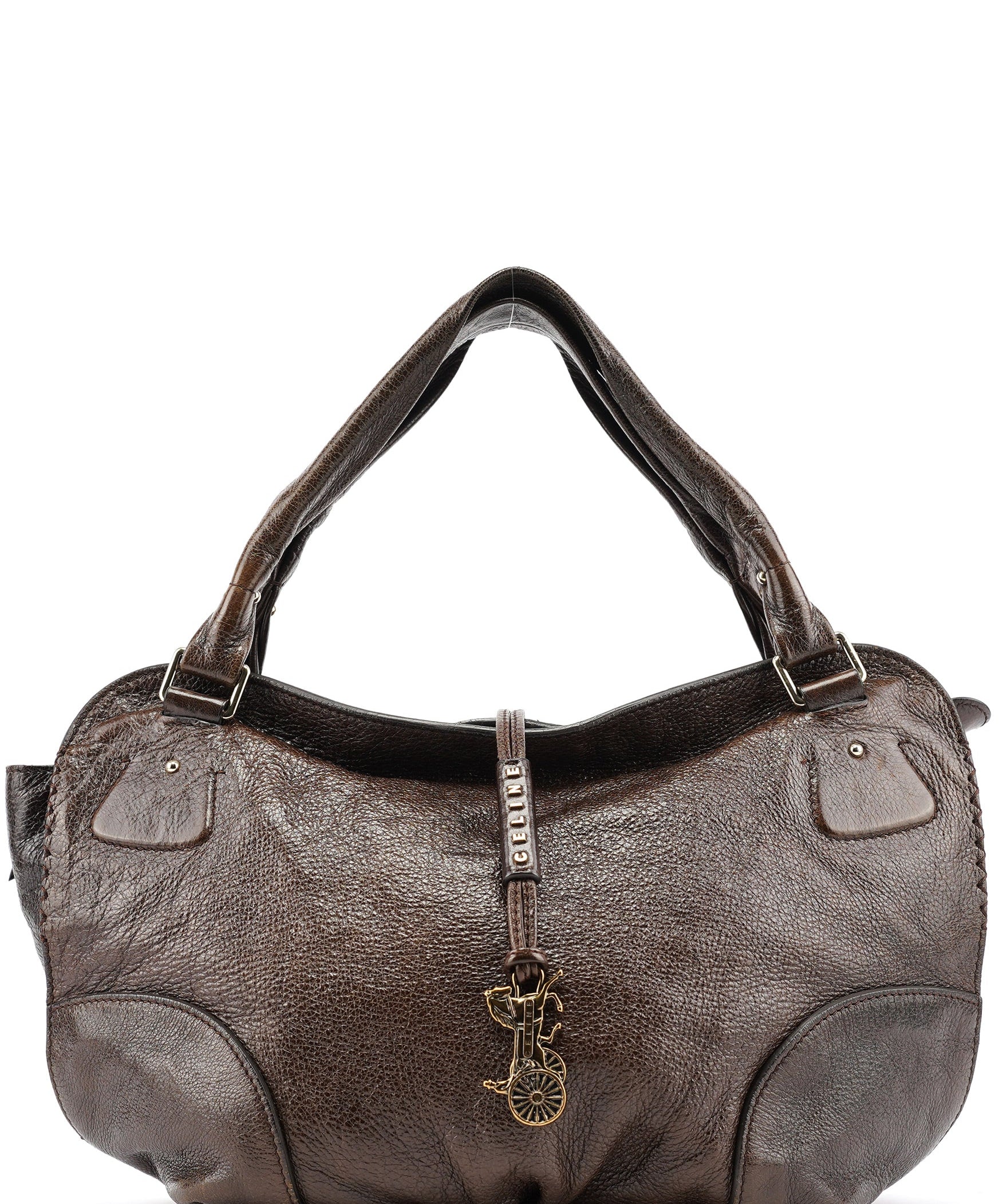 Celine Brown Leather Bittersweet Shoulder Bag