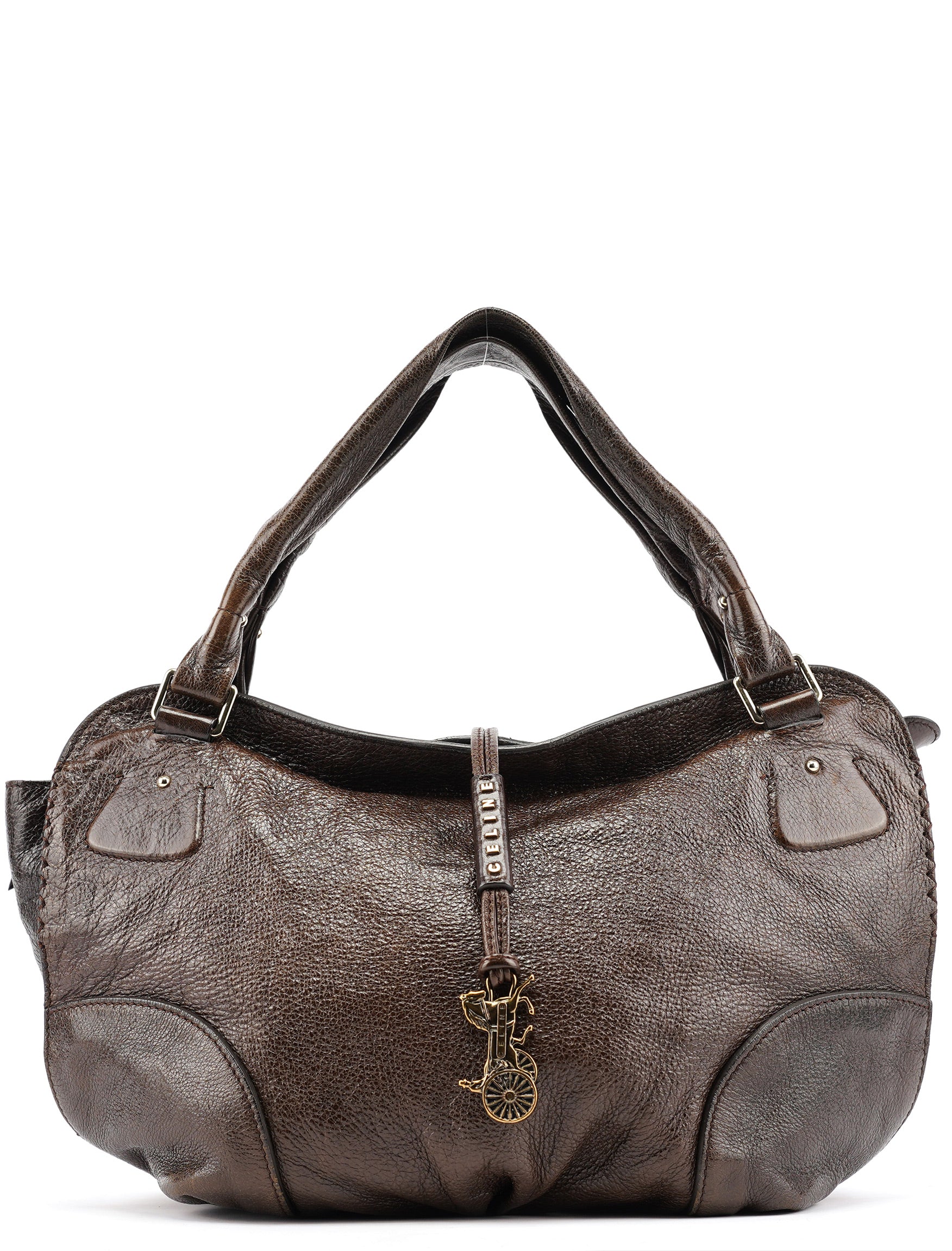 Celine Brown Leather Bittersweet Shoulder Bag
