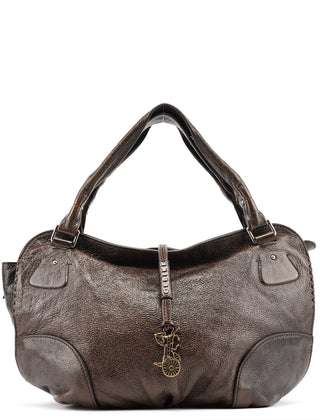 Celine Brown Leather Bittersweet Shoulder Bag