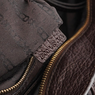 Celine Brown Leather Bittersweet Shoulder Bag