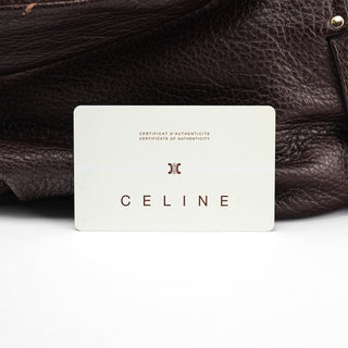 Celine Brown Leather Bittersweet Shoulder Bag