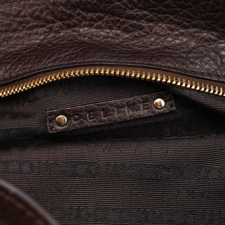 Celine Brown Leather Bittersweet Shoulder Bag