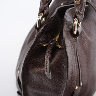 Celine Brown Leather Bittersweet Shoulder Bag