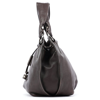 Celine Brown Leather Bittersweet Shoulder Bag