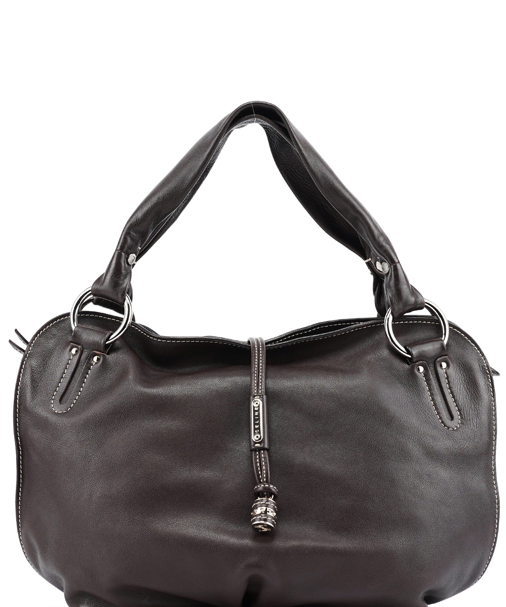 Celine Brown Leather Bittersweet Shoulder Bag