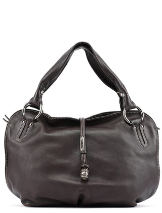 Celine Brown Leather Bittersweet Shoulder Bag