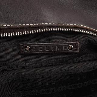 Celine Brown Leather Bittersweet Shoulder Bag
