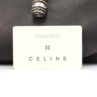 Celine Brown Leather Bittersweet Shoulder Bag