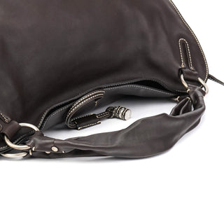 Celine Brown Leather Bittersweet Shoulder Bag