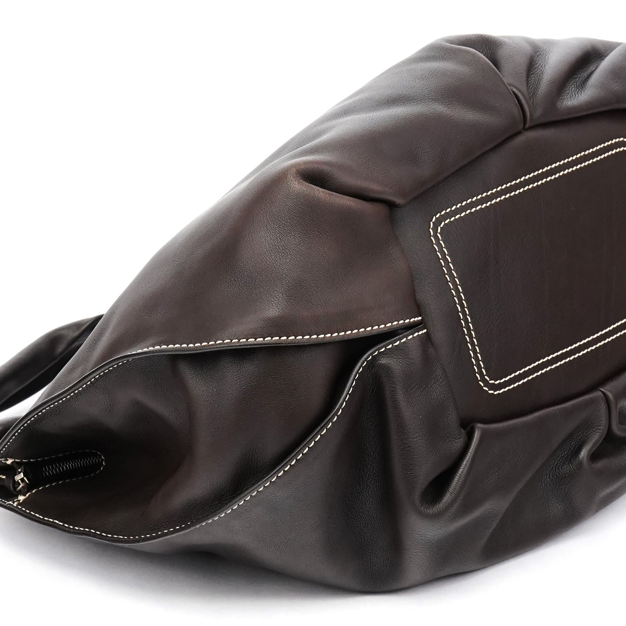 Celine Bittersweet Schultertasche aus braunem Leder