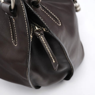 Celine Brown Leather Bittersweet Shoulder Bag