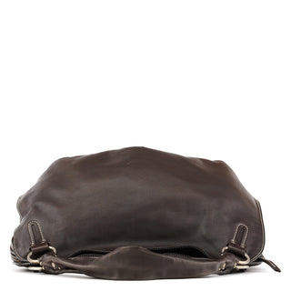 Celine Brown Leather Bittersweet Shoulder Bag