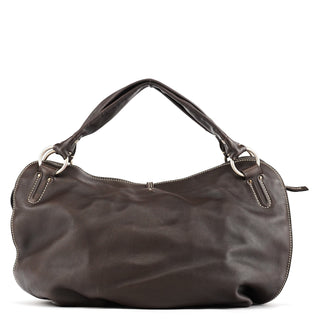 Celine Brown Leather Bittersweet Shoulder Bag
