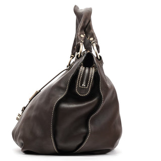 Celine Brown Leather Bittersweet Shoulder Bag