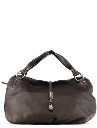 Celine Brown Leather Bittersweet Shoulder Bag
