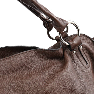 Celine Brown Leather Bittersweet Shoulder Bag