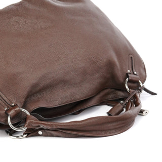 Celine Brown Leather Bittersweet Shoulder Bag