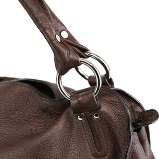 Celine Brown Leather Bittersweet Shoulder Bag