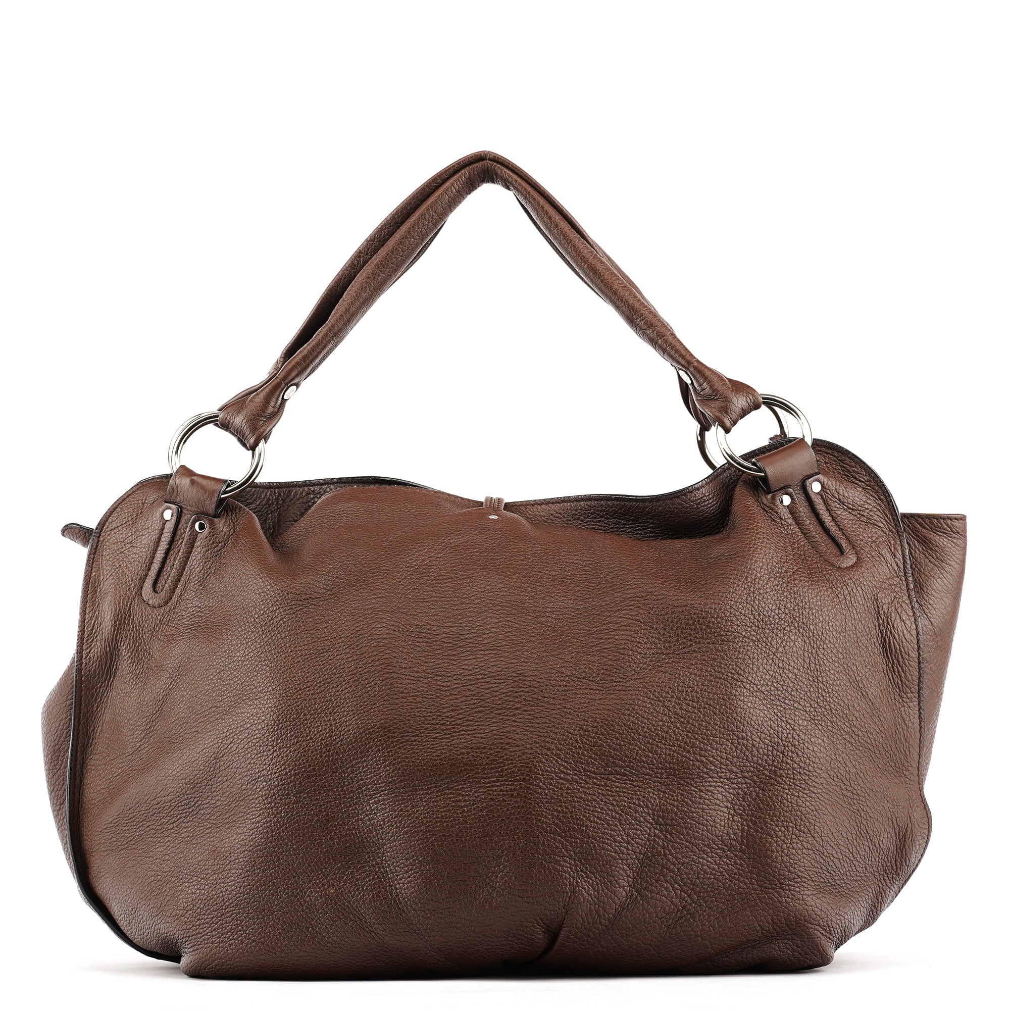 Celine Sac porté épaule Bittersweet en cuir marron