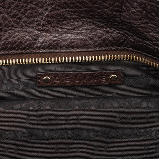 Celine Brown Leather Bittersweet Shoulder Bag