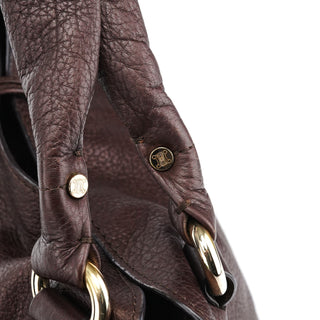 Celine Brown Leather Bittersweet Shoulder Bag