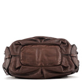Celine Sac porté épaule Bittersweet en cuir marron
