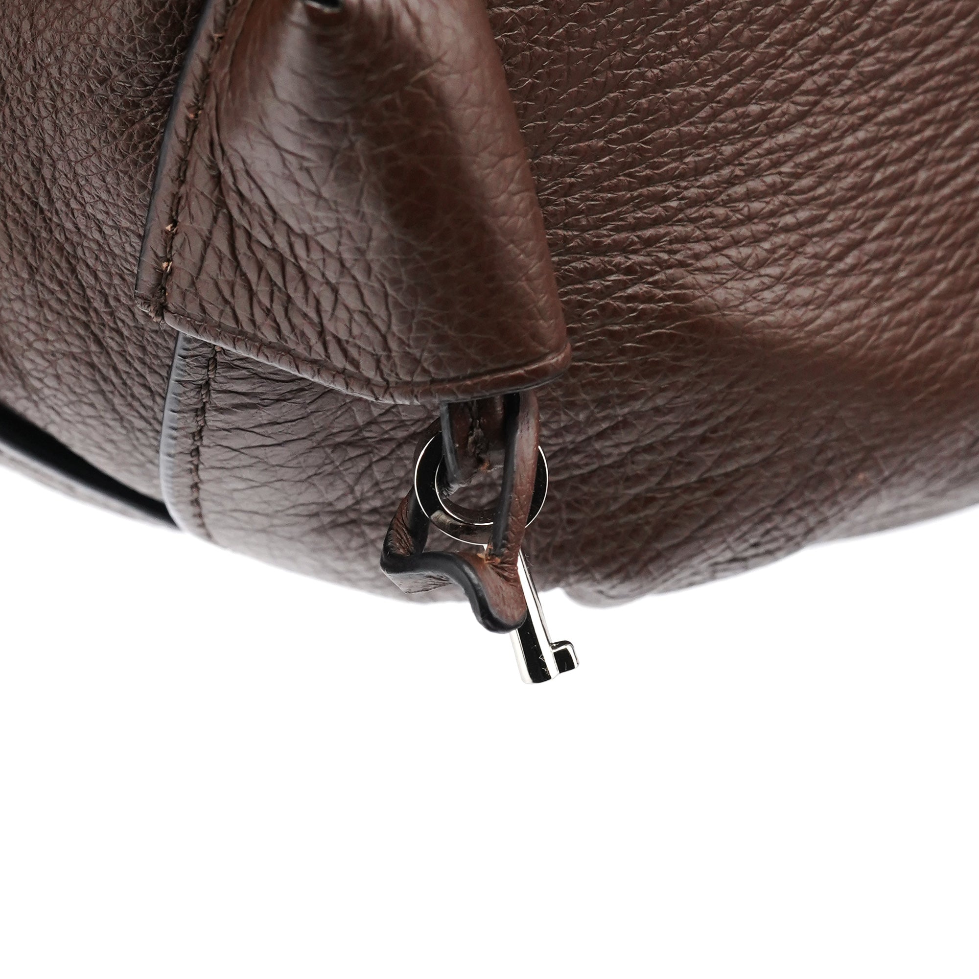 Celine Sac porté épaule Bittersweet en cuir marron