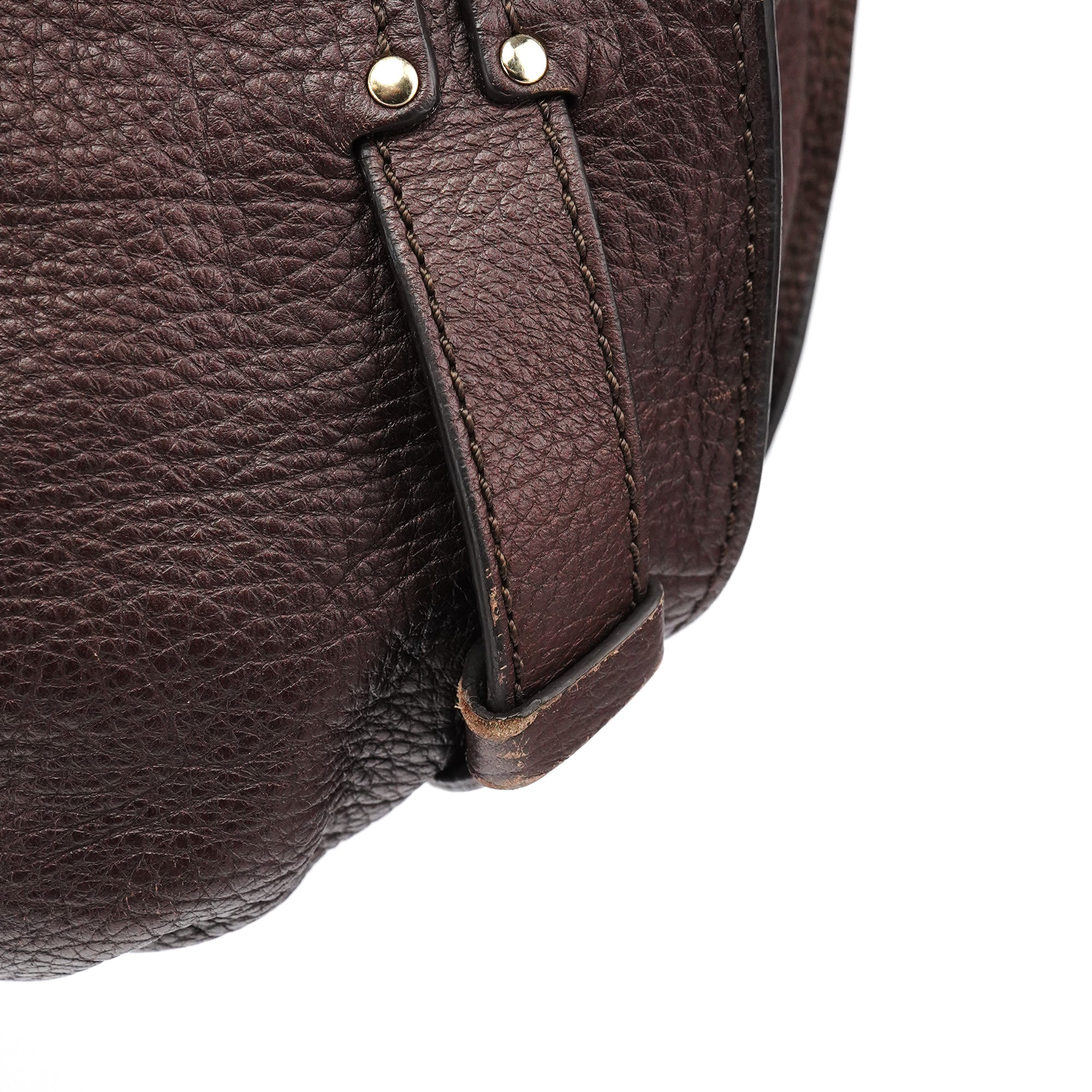 Celine Brown Leather Bittersweet Shoulder Bag