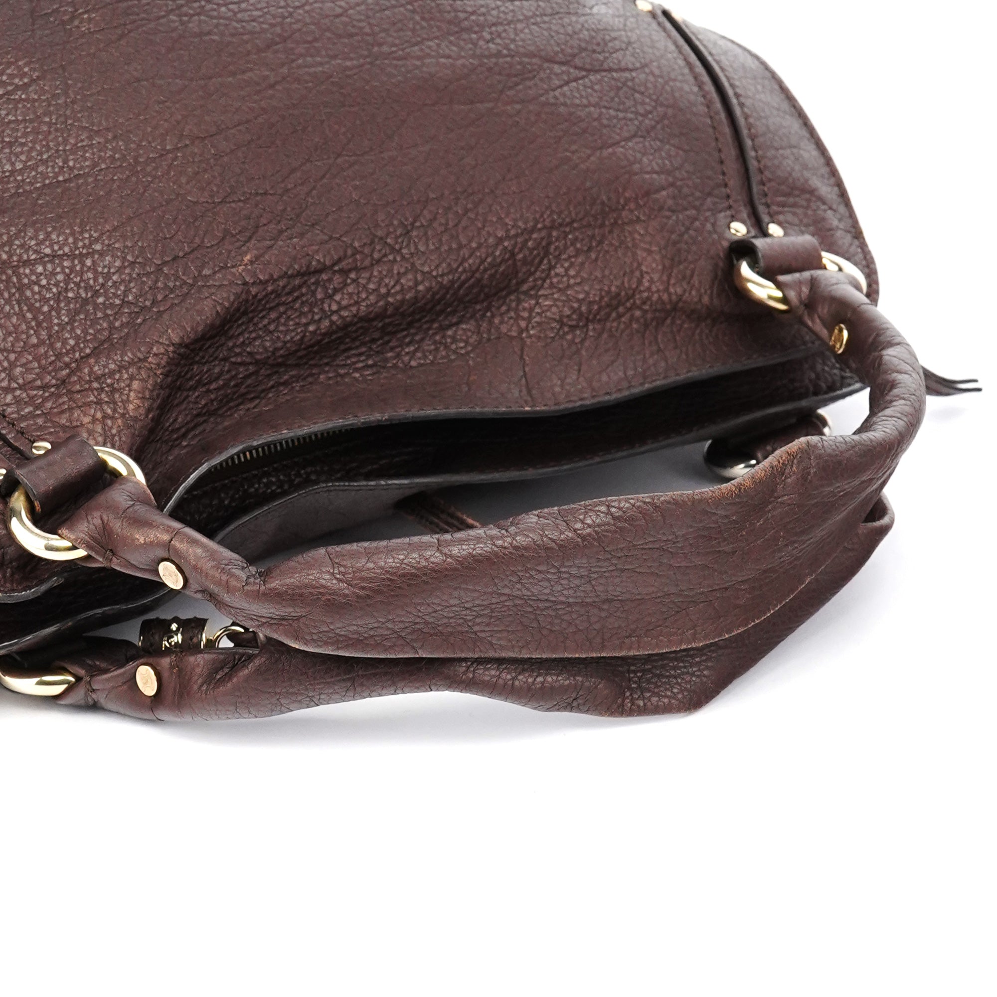 Celine Brown Leather Bittersweet Shoulder Bag