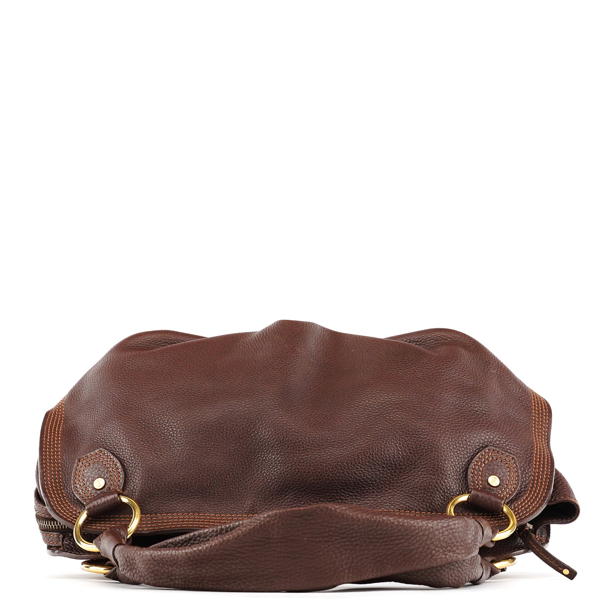 Celine Sac porté épaule Bittersweet en cuir marron