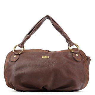 Celine Brown Leather Bittersweet Shoulder Bag